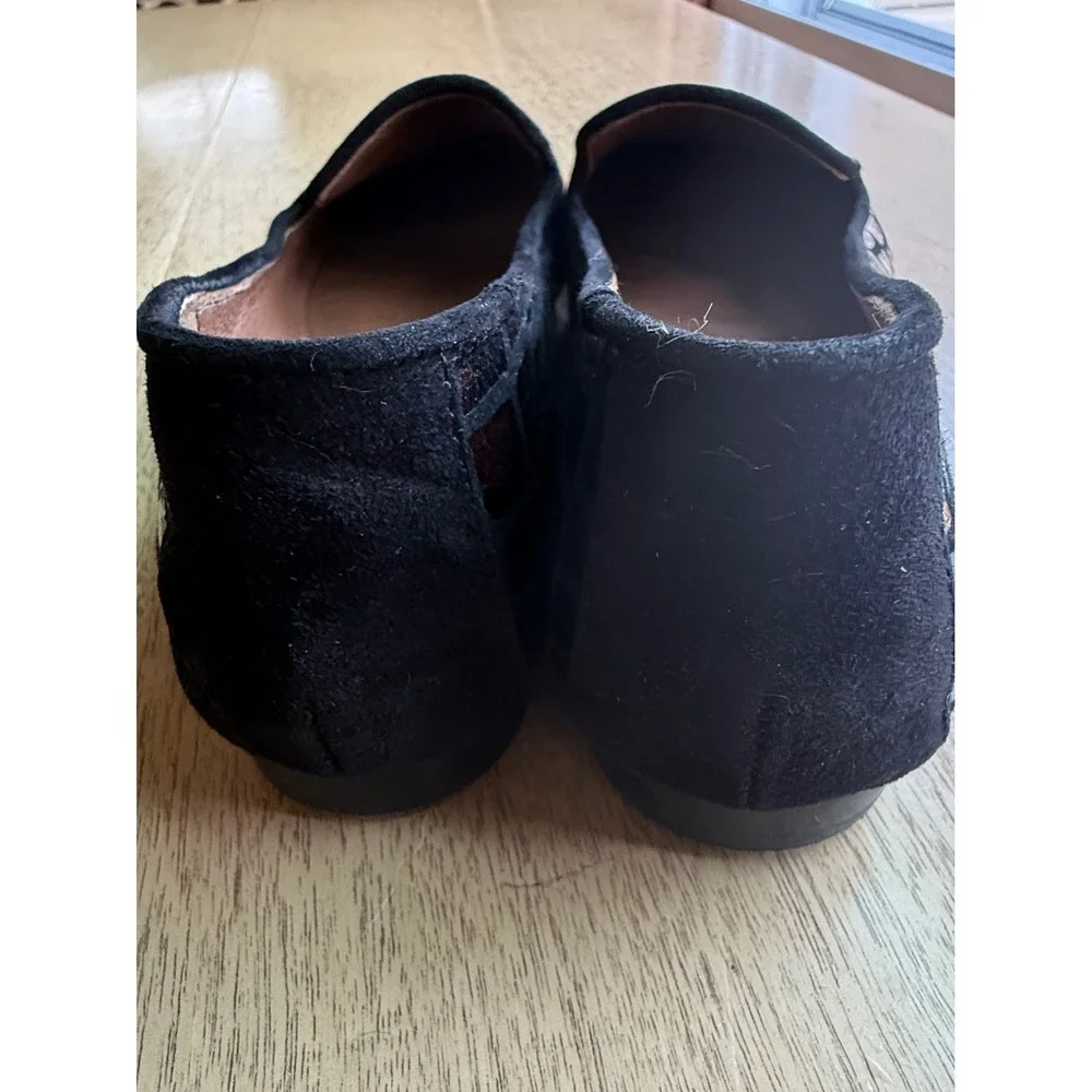 Donald J Pliner Dendas Metallic Bronze Croc Embossed Leather Flats Loafers 6M